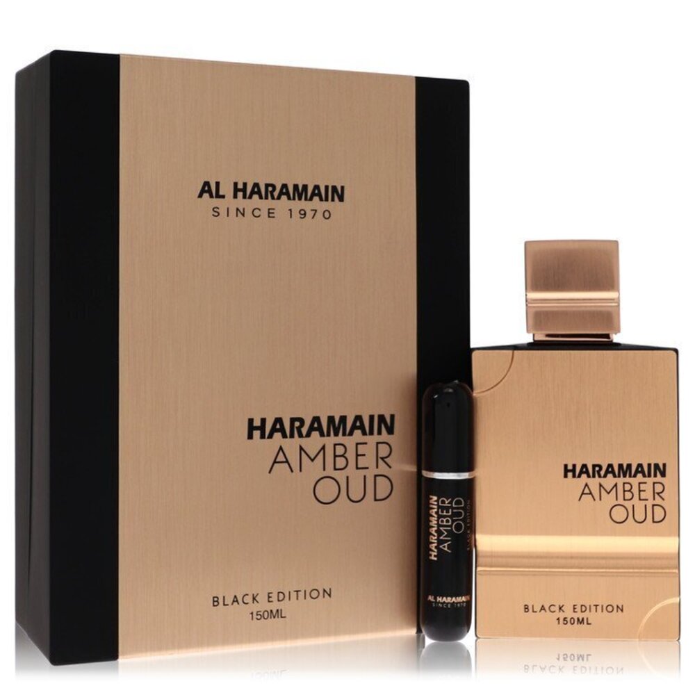 Al Haramain Amber Oud Black by Al Haramain Gift Set 5 oz 5 oz Eau De Parfum Spra